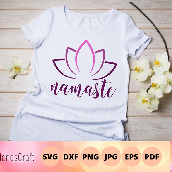 Namaste svg, namaste art, namaste sign, yoga shirt print, namaste yoga shirt, namaste mug, yoga bag print, yoga gift, zen art, zen decor,