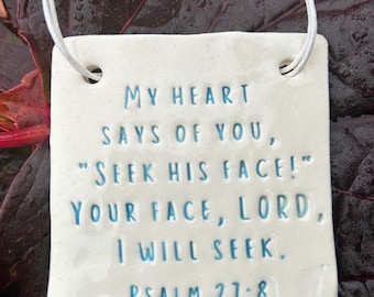 Psalm Bible Verse Pottery Wish