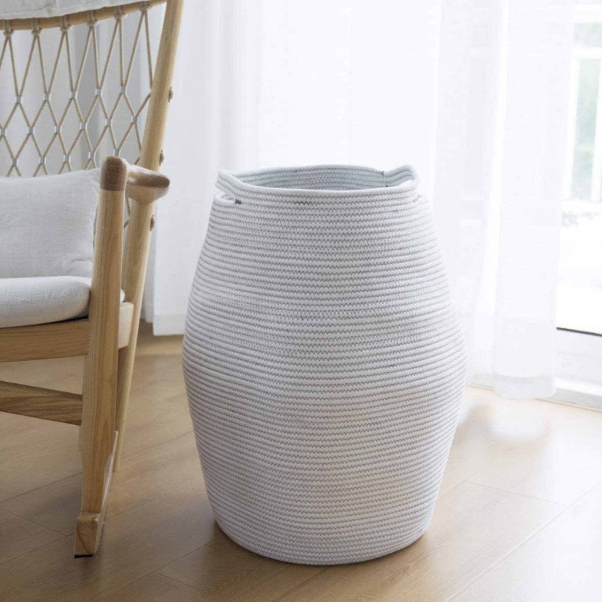 Extra Large Woven Storage Basket with Handles Laundry Hamper Etsy