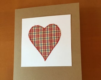 Card with a heart, original greeting card, favorite person, Mother's Day, Father's Day, wedding, birthday