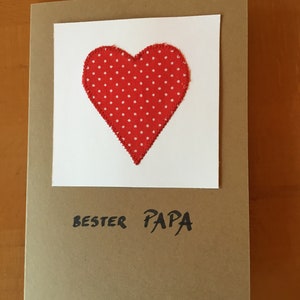 Card with a heart, original greeting card, favorite person, Mother's Day, Father's Day, wedding, birthday image 6