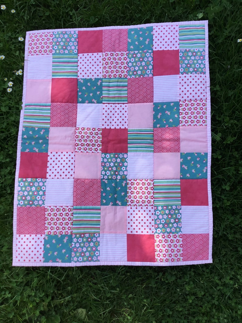 Baby blanket, baby quilt, cuddly blanket for babies image 4