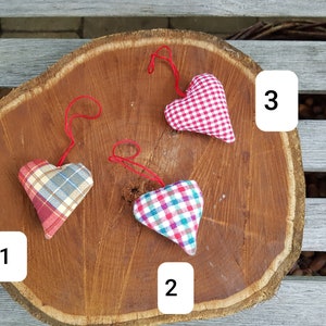 Heart, fabric heart, patchwork heart, decoration, small gift, souvenir, country house image 3