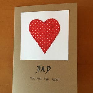 Card with a heart, original greeting card, favorite person, Mother's Day, Father's Day, wedding, birthday image 5