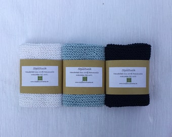 Dishcloth set of 3, kitchen towel, cleaning cloth, dishcloth, dishcloth