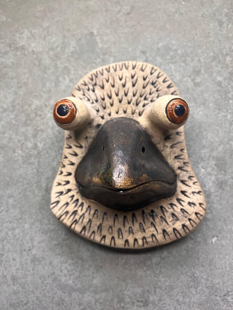 Maschera decorativa in ceramica a forma di piccione, realizzata a mano, opera d'arte murale unica a forma di uccello in ceramica, scultura di animale immagine 11
