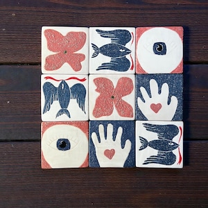 Azulejos de cerámica pintados a mano de 10 x 10 cm, azulejos decorativos para salpicadero de cocina, juego de azulejos de pared.