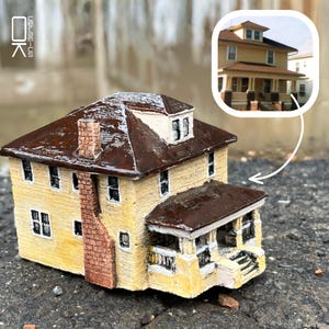 Custom Miniature Ceramic House, Personalized Home Sculpture from Photo, Handmade Tiny House Model, My First Home, New Home Keepsake Gift