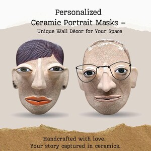 Personalized Ceramic Masks - Artistic Wall Décor for a Unique Touch