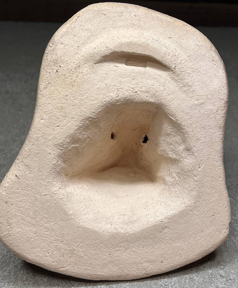 Maschera decorativa in ceramica a forma di piccione, realizzata a mano, opera d'arte murale unica a forma di uccello in ceramica, scultura di animale immagine 5