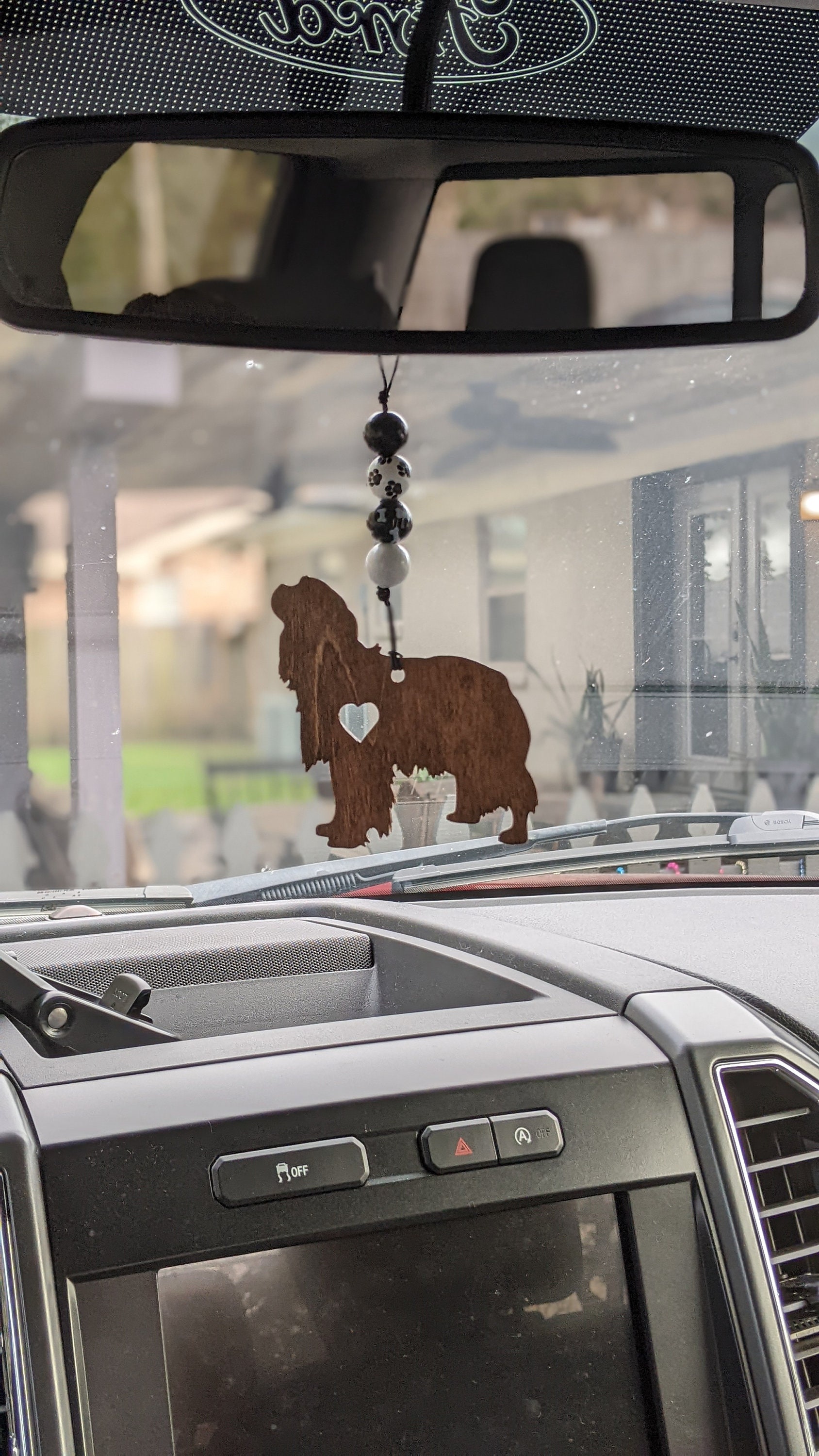 Dog Car Mirror Charm 