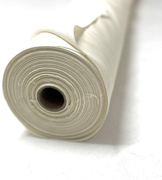 Ivory Polycotton Curtain Lining Cream 50/50 Polyester Cotton Fabric,203GSM 54” Inches Wide