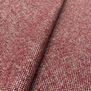 Copricuscini in tessuto di lana tweed con design Donegal rosso, realizzati in Inghilterra - SOLE AL METRO