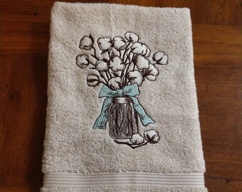Embroidered  White Hand Towel HS0352 BIRTHDAY BOY BIRTHDAY GIFT 