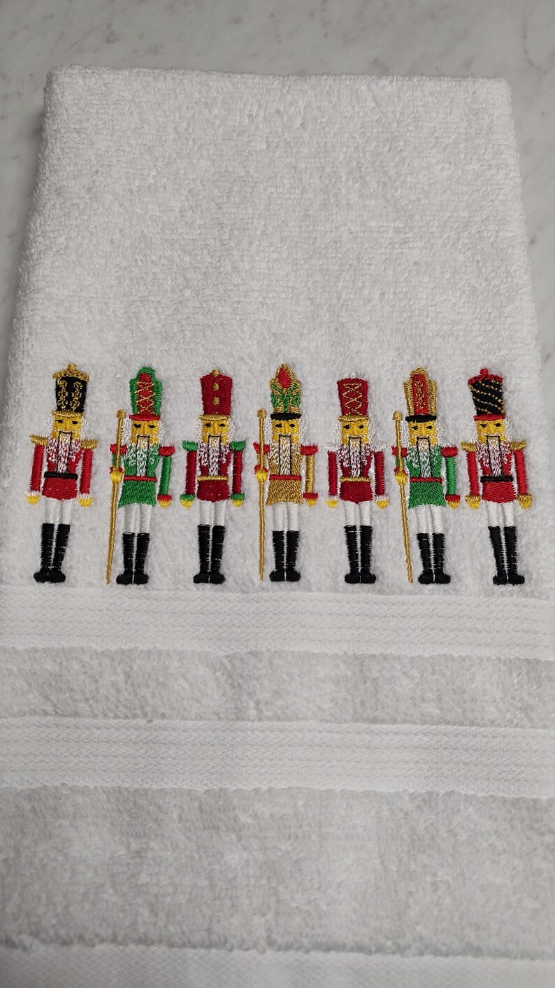 NanasStitchingStudio Nutcracker Hand Towel - Thumbnail 2