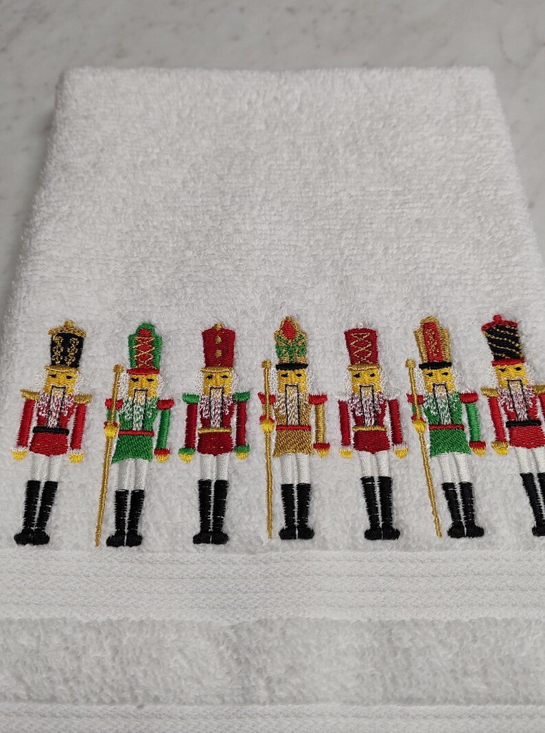 NanasStitchingStudio Nutcracker Hand Towel