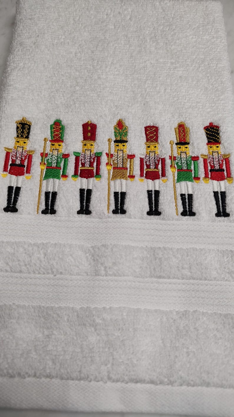 NanasStitchingStudio Nutcracker Hand Towel - Thumbnail 3
