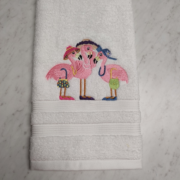 Flamingo Bath Towel Etsy