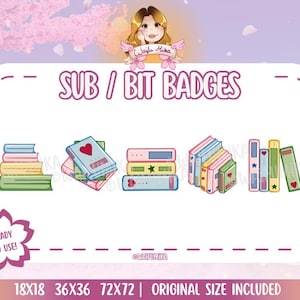 Bücher | P2U | Premade | Twitch Subscriber Badges | Bit Badges | Sub Badges | YouTube Badges | Streamer