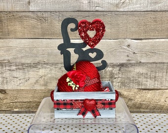 Valentines Day/Valentines Day Decor/Valentines Shelf Decor/Heart Wall Art/Valentines Heart/Valentines Day Gift/Farmhouse/Farmhouse Decor
