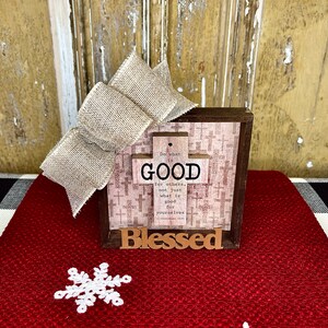 Christian Wall Art/Christian Decor/Christian Signs/Floral Arrangement/Floral Decor/Tiered Tray Decor/Wall Hanging/Wall Decor/Farmhouse
