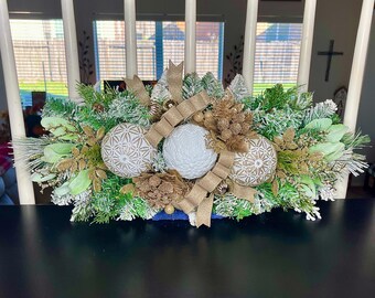 Christmas Table Centerpiece/Christmas Decor/Christmas Gift/Christmas Present/Farmhouse/Christmas Centerpiece/Holiday Decor/Christmas Table