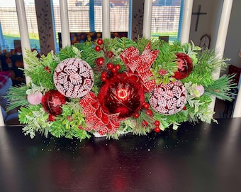 Christmas Table Centerpiece/Christmas Decor/Christmas Gift/Christmas Present/Farmhouse/Christmas Centerpiece/Holiday Decor/Christmas Table