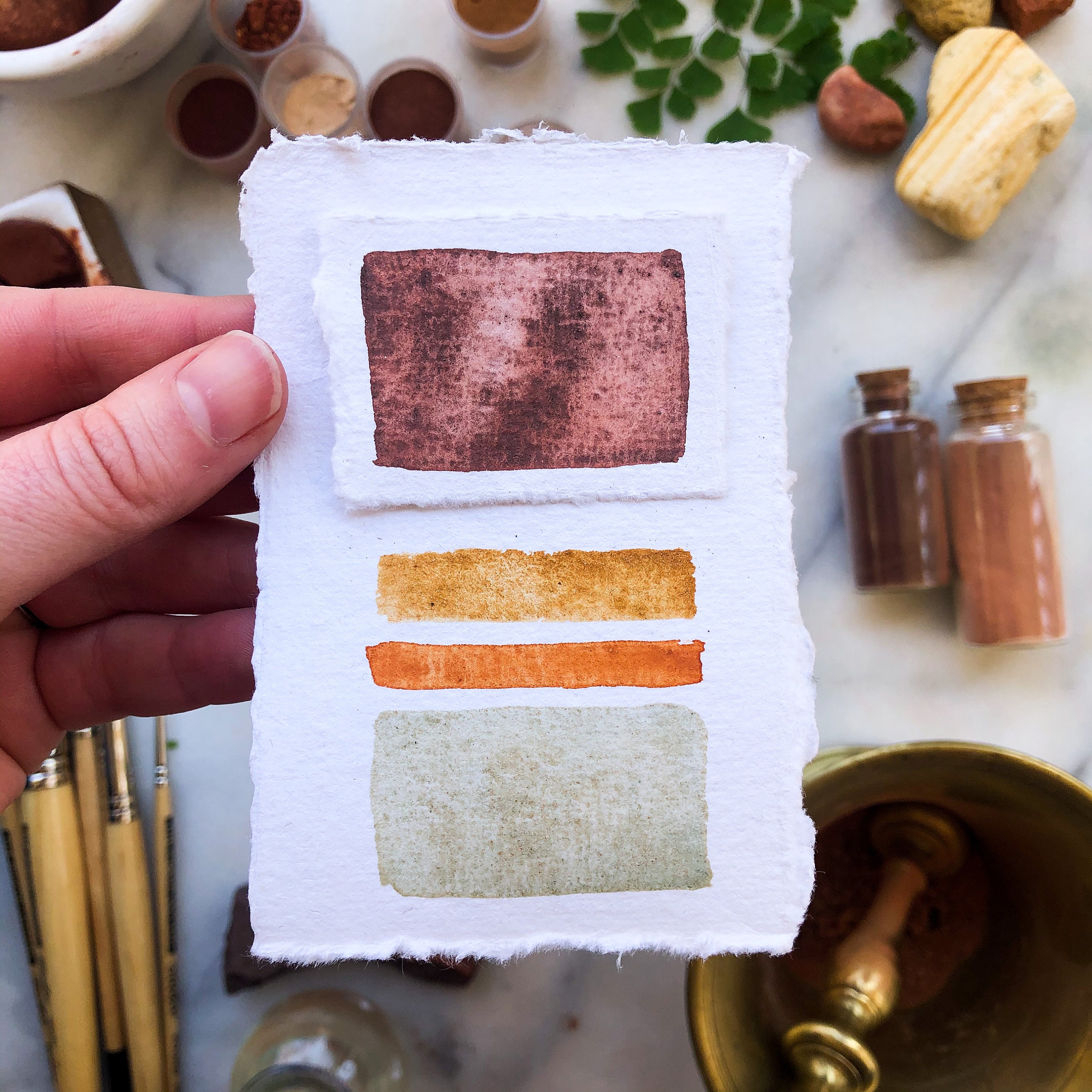 No. 17 Original Earth Pigment Painting Etsy