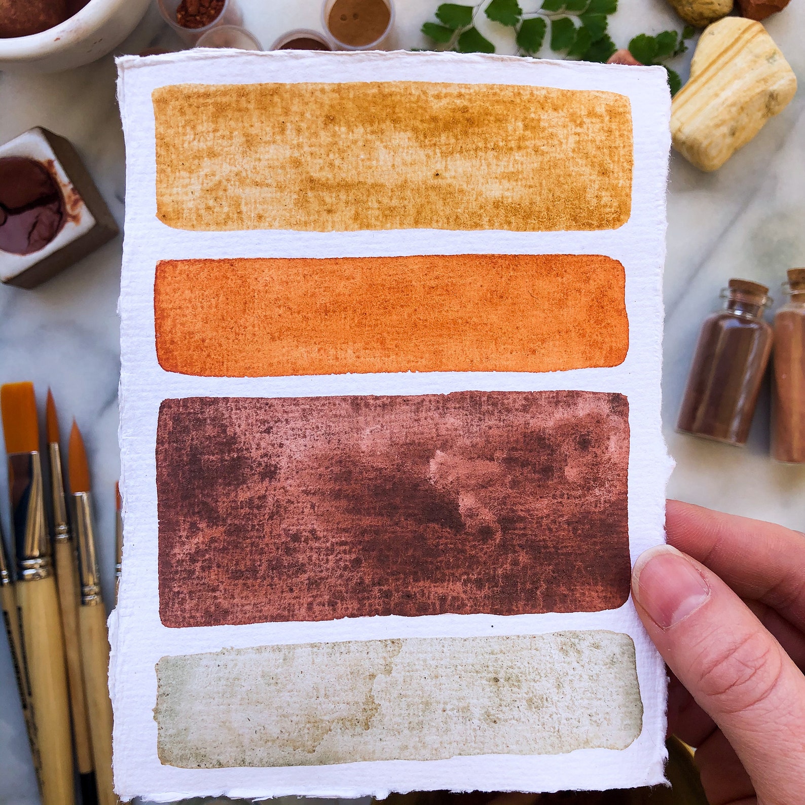 No. 40 Original Earth Pigment Painting Etsy