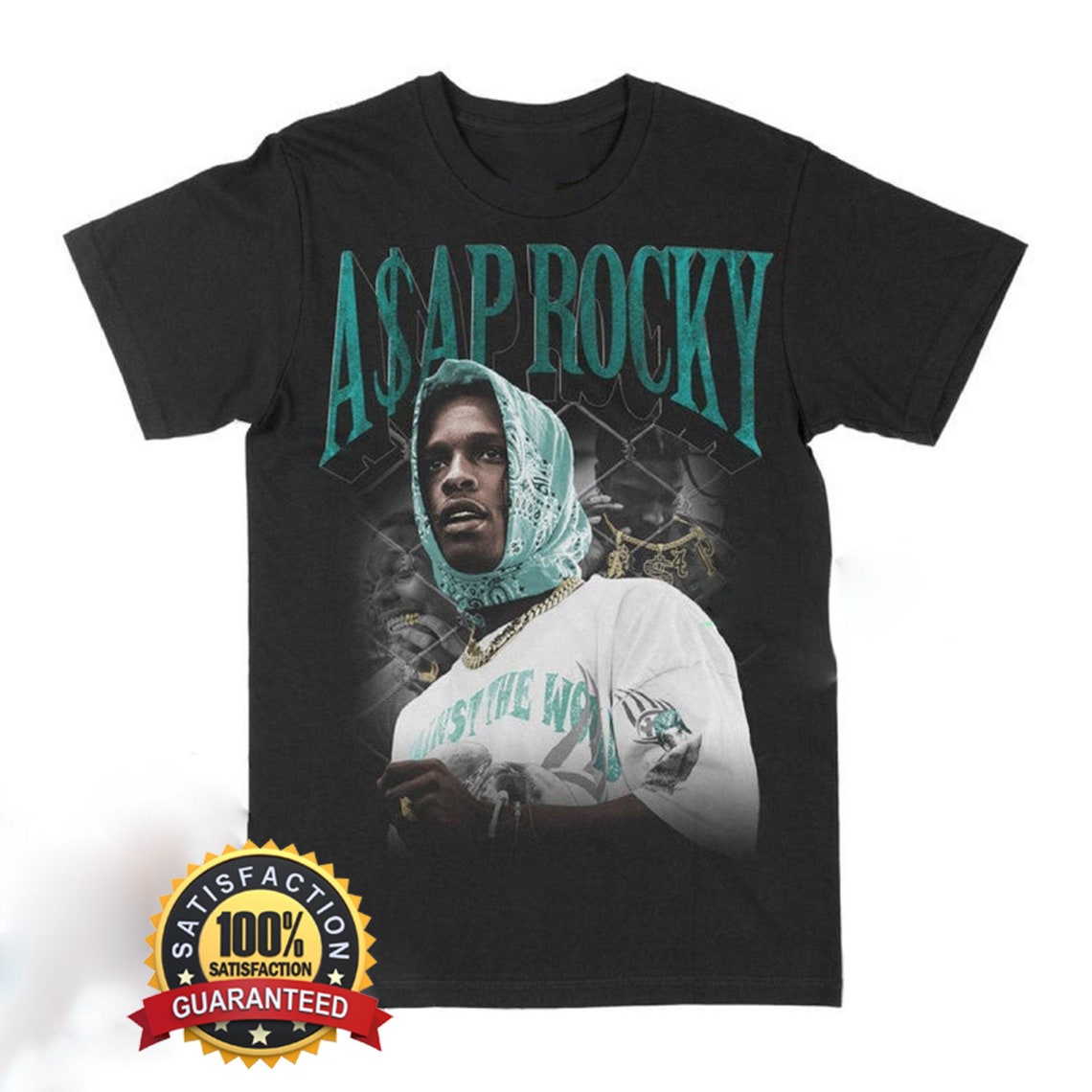 ASAP Rocky TShirt Bootleg Rap Tees vintage Graphic Tees Etsy