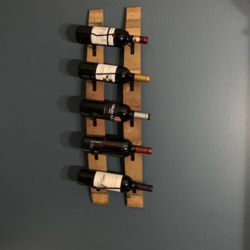 Wine Barrel Stave Rack Etsy