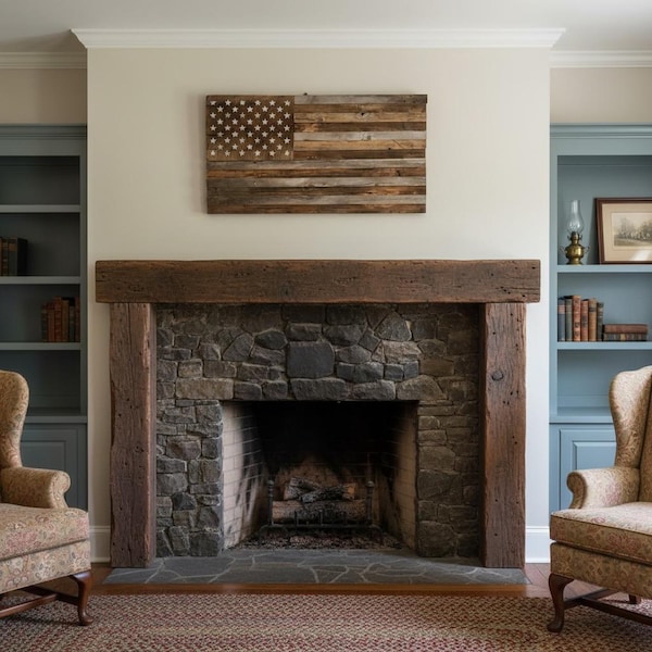 Barn Wood American Flag: Rustic Patriotic Wall Art