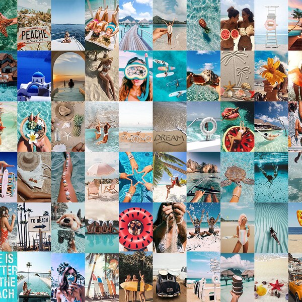 Summer Wall Collage - Etsy