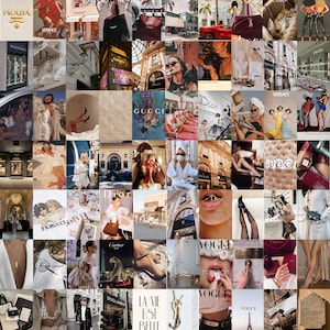 Boujee Fashion Wall Collage Kit, Fashion Collage Kit, Rainbow Aesthetic Collage Kit, Trendy Aesthetic Wall Collage (DIGITAL DOWNLOAD) 72PCS