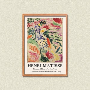 Henri Matisse Digital Print Set of 6 , Printable Exhibition Poster , Matisse Poster , Exhibition Wall Art , Matisse Wall Art ,Gallery Poster image 3