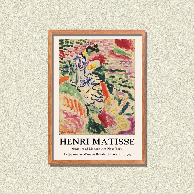 Henri Matisse Digital Print Set of 6 , Printable Exhibition Poster , Matisse Poster , Exhibition Wall Art , Matisse Wall Art ,Gallery Poster image 3