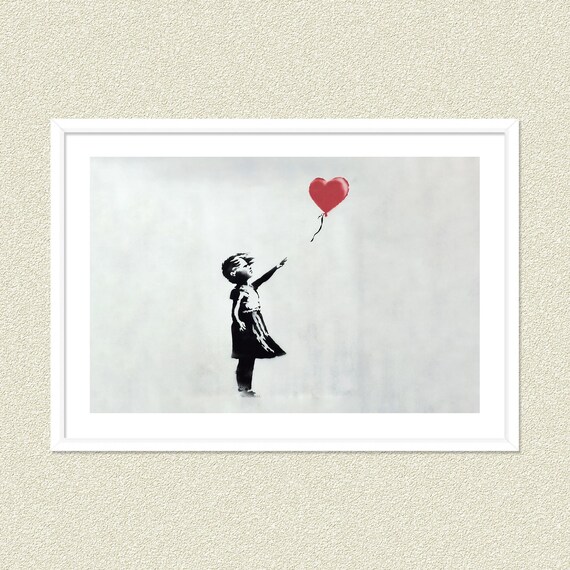 Banksy Girl With Balloon Digital Poster Banksy Printable - Etsy