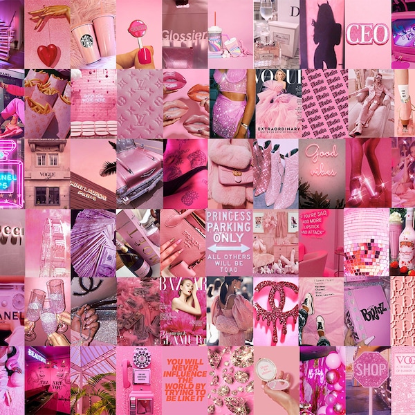 Pink Aesthetic Wall Collage - Etsy