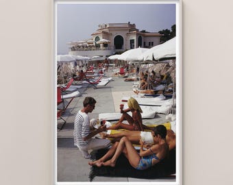 Slim aarons Hotel du Cap Print Poster , Vintage Photography Print , High Society Photo Print , Museum Quality Photo Print