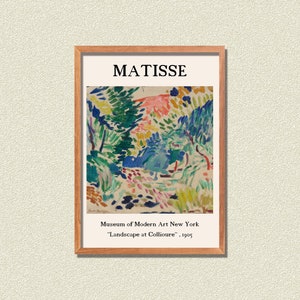 Henri Matisse Digital Print Set of 6 , Printable Exhibition Poster , Matisse Poster , Exhibition Wall Art , Matisse Wall Art ,Gallery Poster image 2