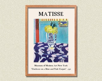 Matisse Poster , Exhibition Poster , Henri Matisse Print , Exhibition Wall Art , Matisse Wall Art , Exhibition Print , Gallery Wall Art