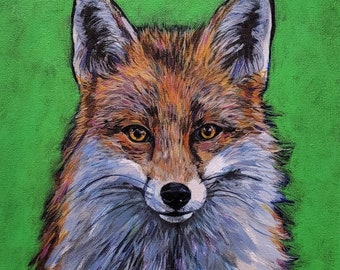 The Wee Fox, Fox Art, Fox Print, Wildlife Art, Irish Wildlife, Eco Friendly Print, Vegan, Fox, Irish Art, Made in Ireland, Foxy, Giclée