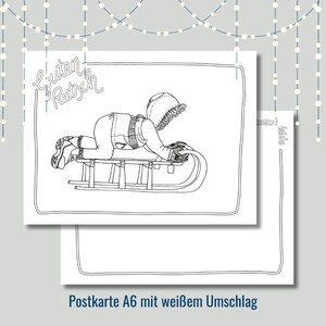 Weihnachtskarte | Grußkarte Weihnachten | Grußkarte Neujahr | Neujahrsgruß | Weihnachtsgruß |Weihnachtskarte Kinder | Kinderkarte