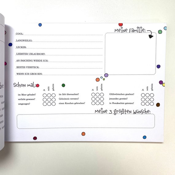 FRIENDSHIP BOOK CONFETTI Friends Book Friends Kindergarten School Gift Friendship School Enrolment Child Album Back to School Primary School