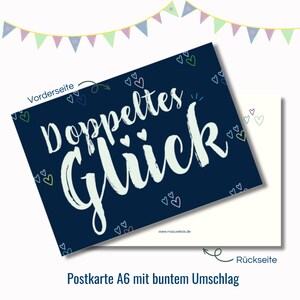 Carte de félicitations pour la naissance de jumeaux | Carte de naissance | Gémeaux | Cartes bébé | Carte Gémeaux | Cadeau de naissance | Carte de naissance | Douche de bébé