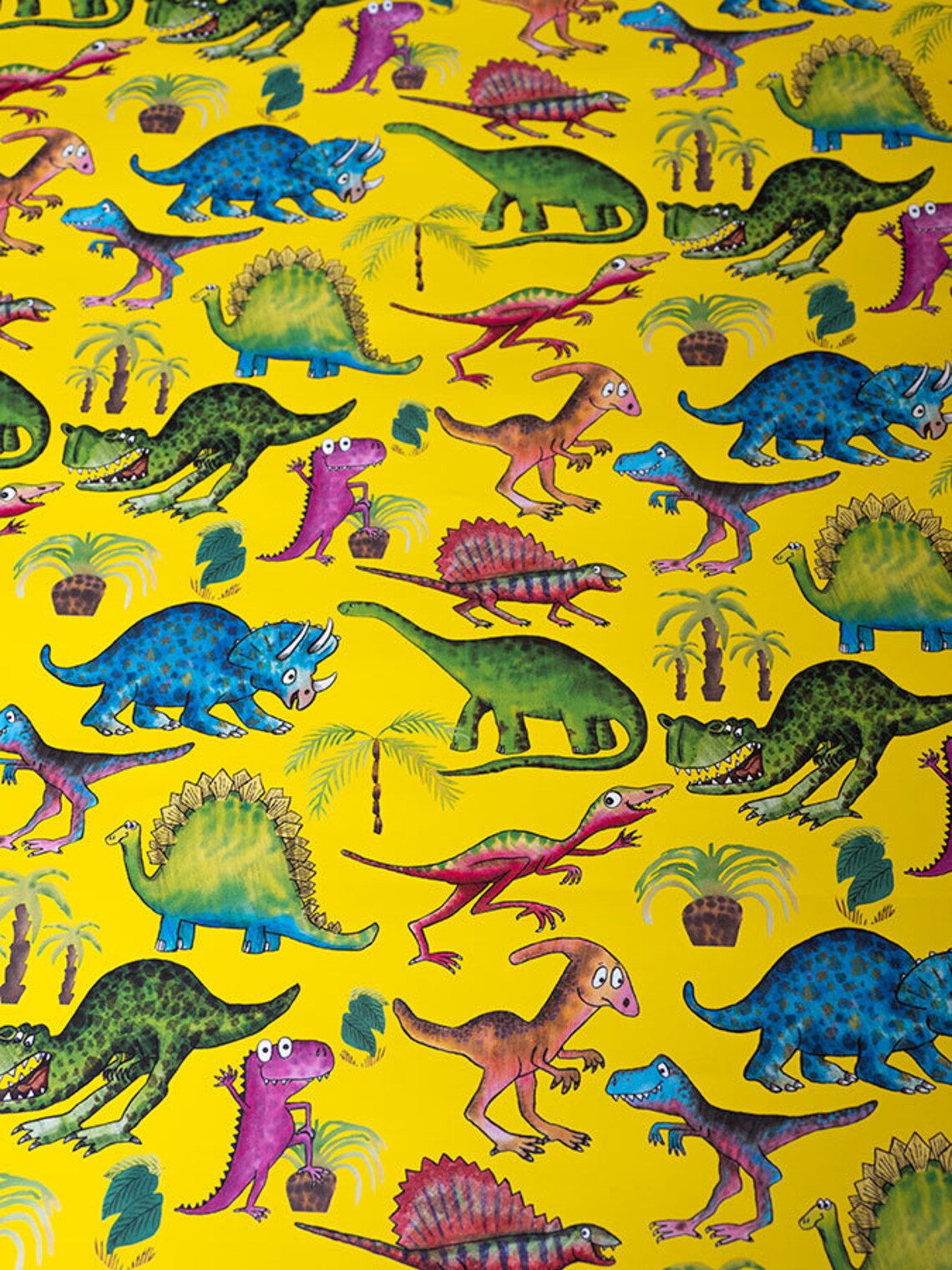 Dinosaur Themed Wrapping Paper Etsy