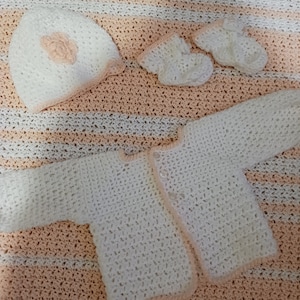 Baby Layette set with a matching blanket