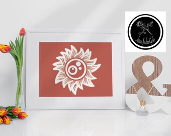 Eye Art Print 11x9 or 14x11 Inches