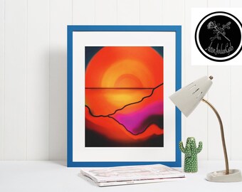 Sunrise, Sunset Art Print 9x11 or 11x14 inches