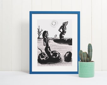 Queen Cobra Art Print 9x11 or 11x14 inches